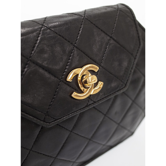 Chanel Matelasse Mini Chain Shoulder Bag Black - Picture 9 of 9